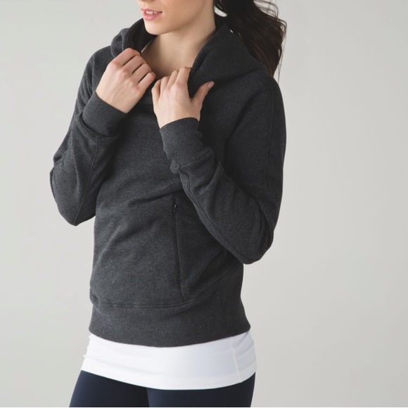 lululemon athletica Tops - Lululemon Under Wraps Pullover
Heathered Black